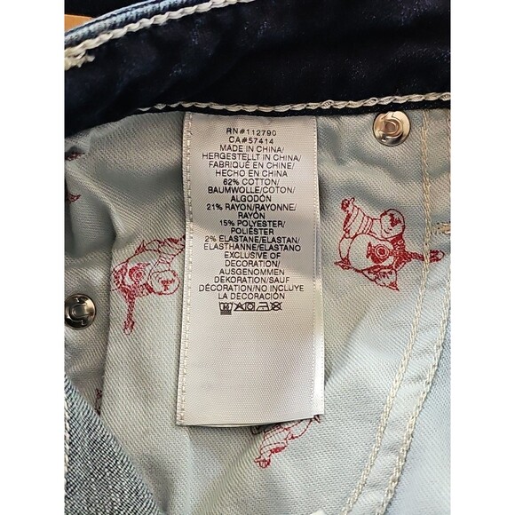 True Religion Jeans Women's Blue Denim Skinny Size 24 NWT - Picture 7 of 10